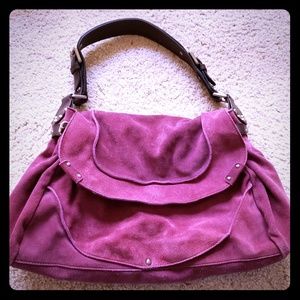 Kenneth Cole Suede Purse Should Bag, leather hand